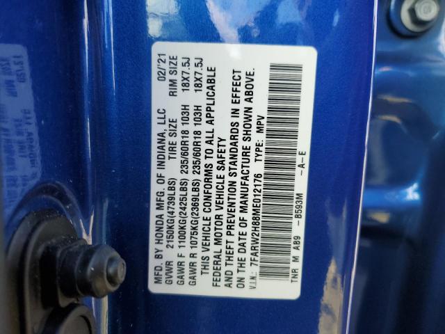 2021 HONDA CR-V EXL 7FARW2H88ME012176