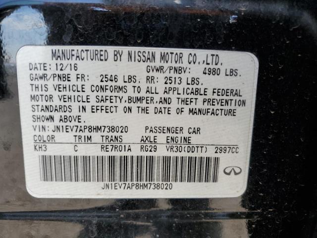 2017 INFINITI Q50 PREMIU JN1EV7AP8HM738020