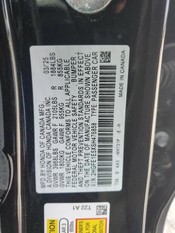 2025 HONDA CIVIC SI 2HGFE1E5XSH476858