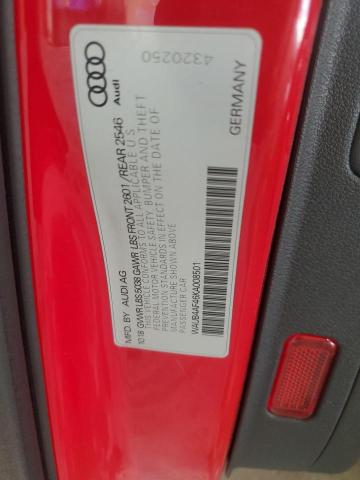 2019 AUDI S4 PREMIUM WAUB4AF46KA008501
