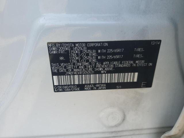 2015 TOYOTA RAV4 LE - JTMZFREV4FD050531