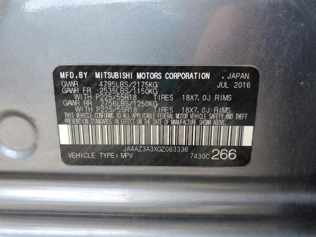 2016 MITSUBISHI OUTLANDER JA4AZ3A3XGZ063336