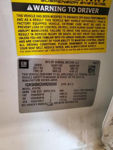 2017 CHEVROLET TAHOE K150 1GNSKBKC6HR288966