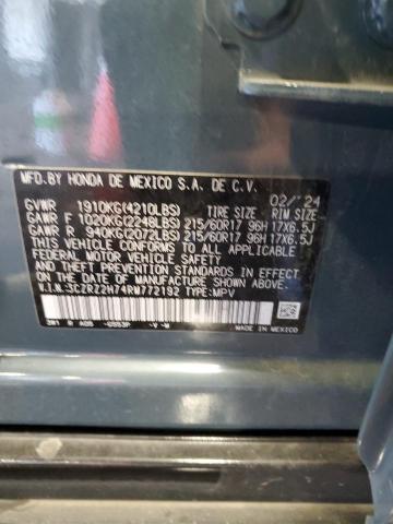 2024 HONDA HR-V EXL 3CZRZ2H74RM772192