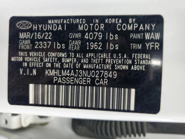 2022 HYUNDAI ELANTRA BL - KMHLM4AJ3NU027849