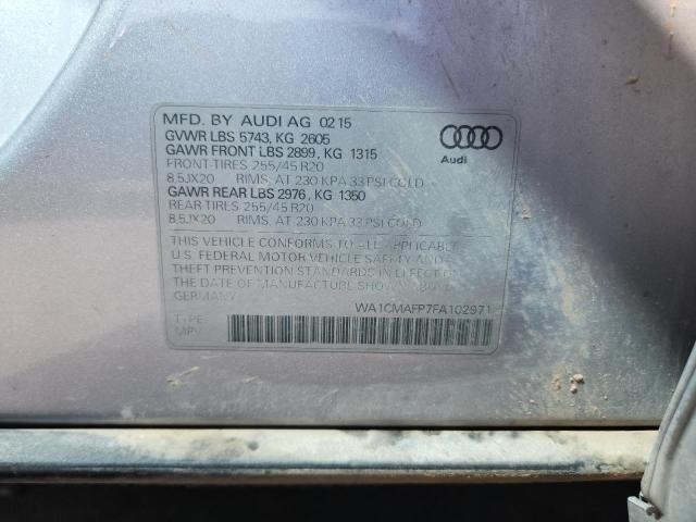 2015 AUDI Q5 TDI PRE WA1CMAFP7FA102971