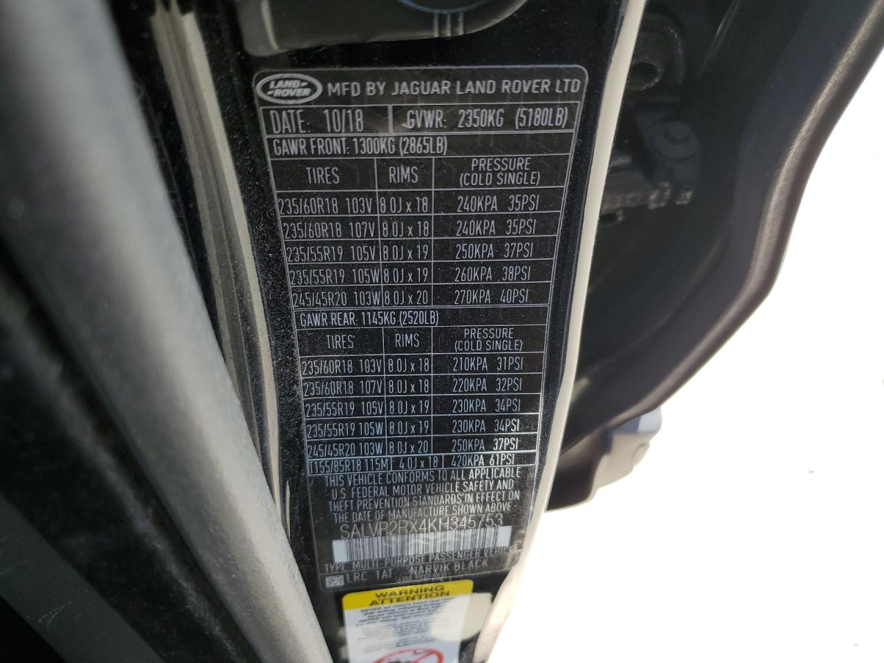 LAND ROVER RANGE ROVER SE