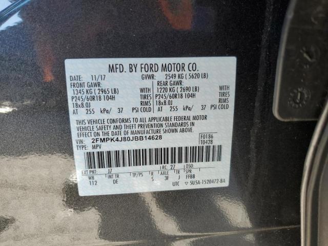 2018 FORD EDGE SEL - 2FMPK4J80JBB14628