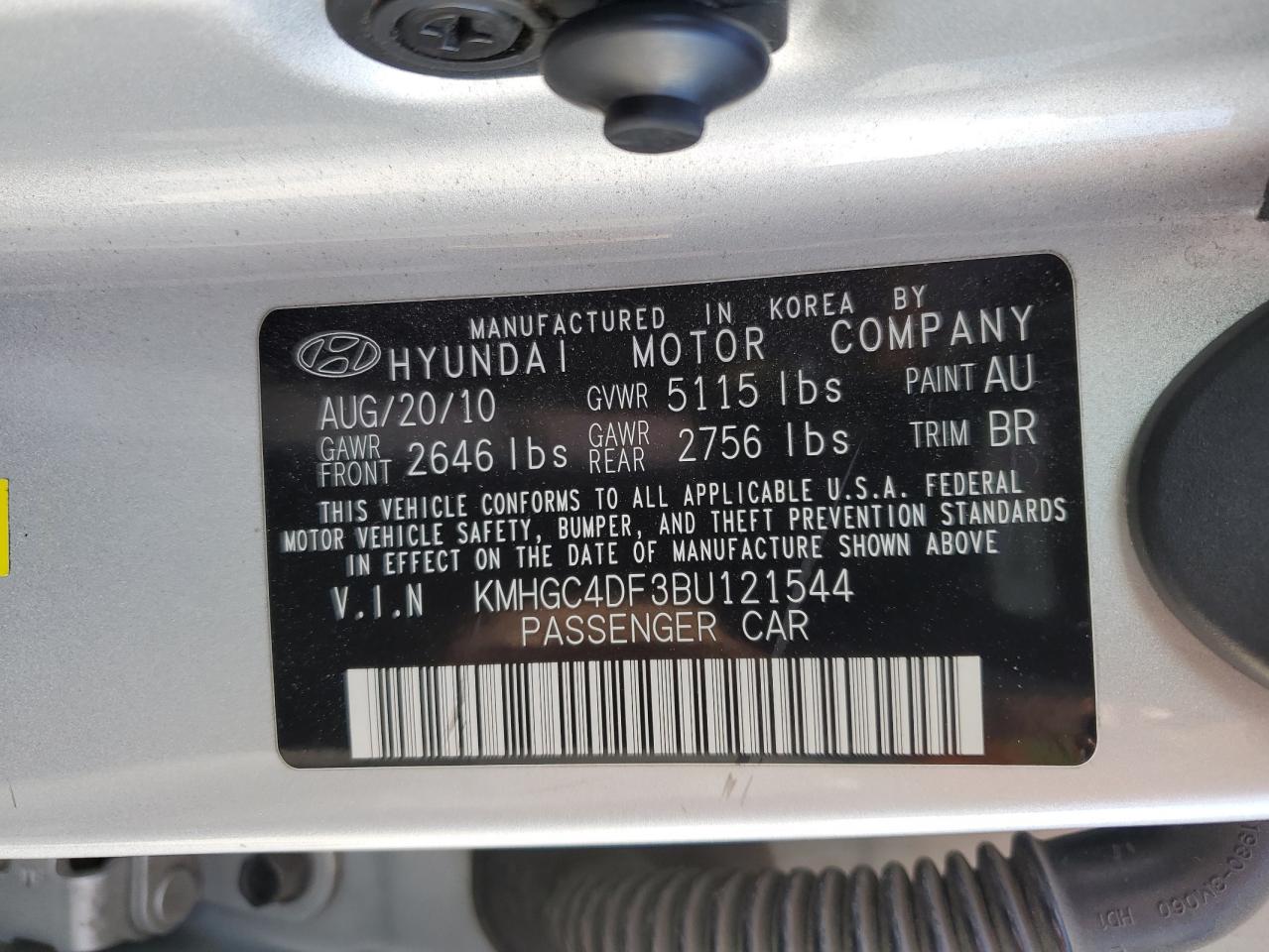 HYUNDAI GENESIS 4.6L