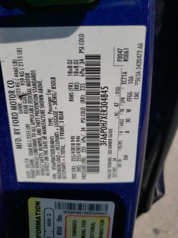2014 FORD FUSION SE - 3FA6P0H7XER304845