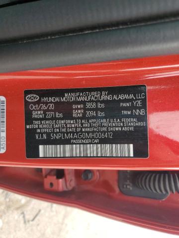 2021 HYUNDAI ELANTRA SEL #3261187974