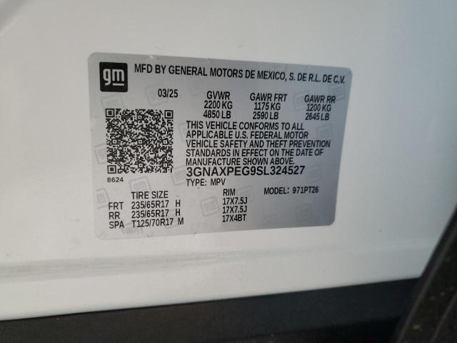 2025 CHEVROLET EQUINOX LT 3GNAXPEG9SL324527