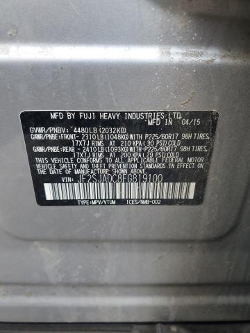 2015 SUBARU FORESTER 2 JF2SJADC8FG819100