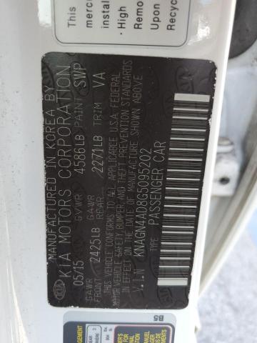 2016 KIA OPTIMA HYB KNAGN4AD8G5095202