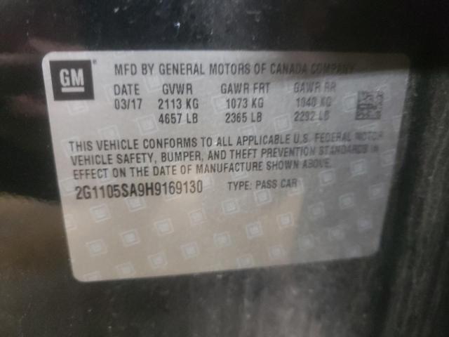 2017 CHEVROLET IMPALA LT 2G1105SA9H9169130