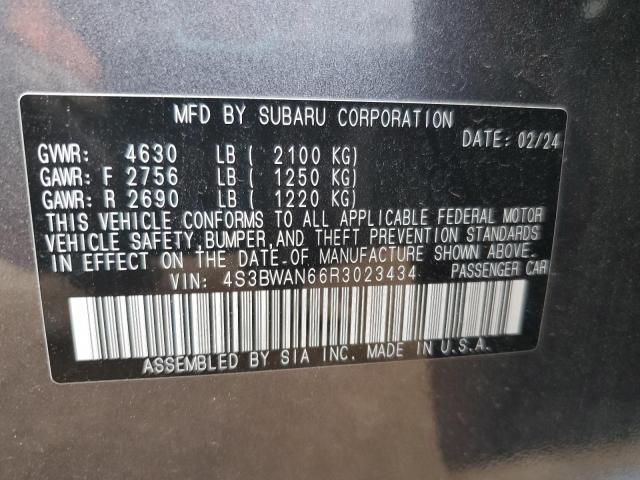 2024 SUBARU LEGACY LIMITED 4S3BWAN66R3023434