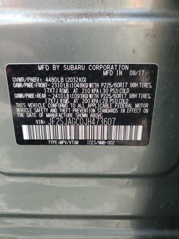2018 SUBARU FORESTER 2 JF2SJAGC0JH473607