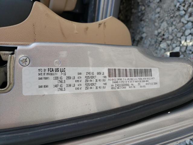 2016 DODGE GRAND CARA 2C4RDGCG6GR395461