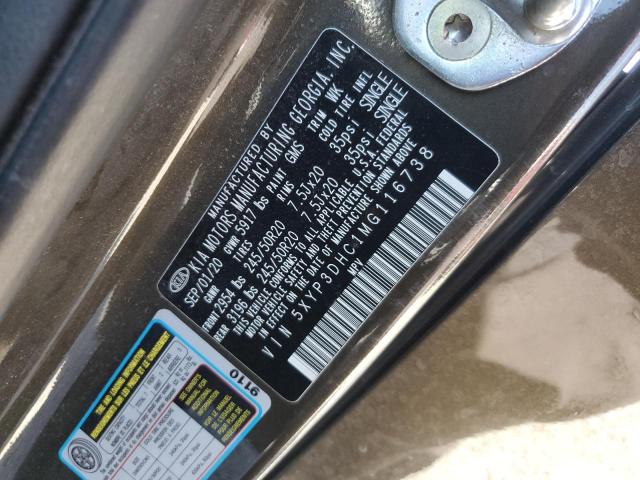 2021 KIA TELLURIDE 5XYP3DHC1MG116738