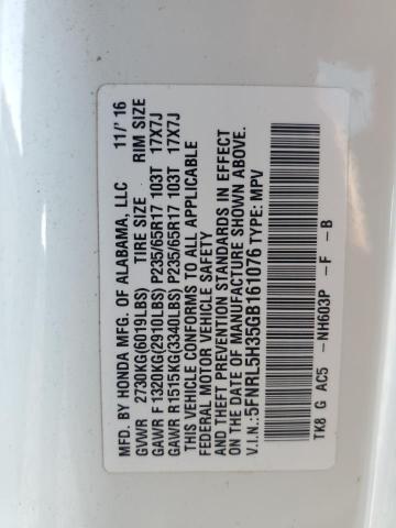 2016 HONDA ODYSSEY SE 5FNRL5H35GB161076