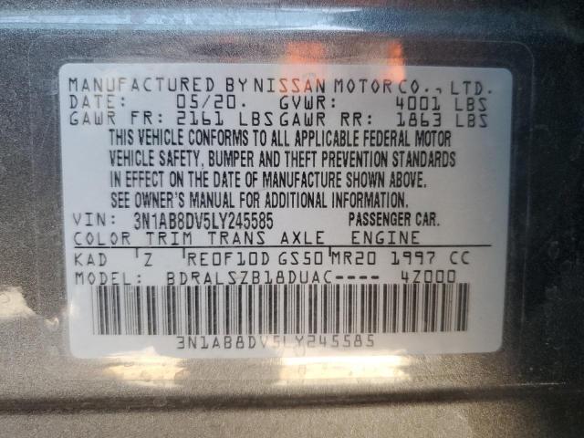 2020 NISSAN SENTRA SR 3N1AB8DV5LY245585