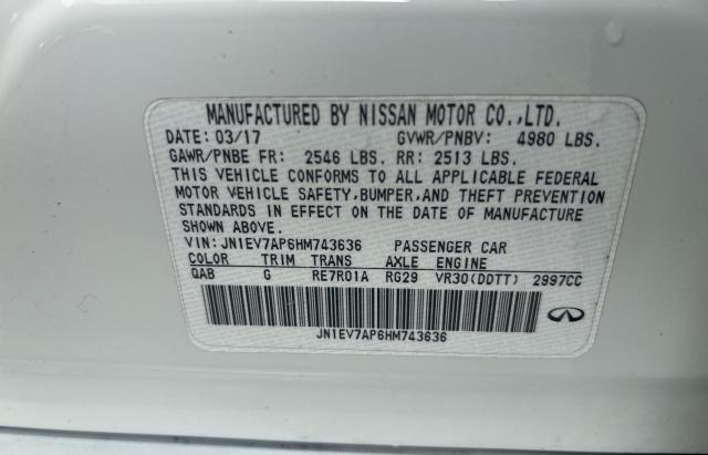 2017 INFINITI Q50 PREMIU - JN1EV7AP6HM743636