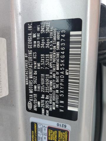 2019 KIA SORENTO EX 5XYPHDA55KG463743