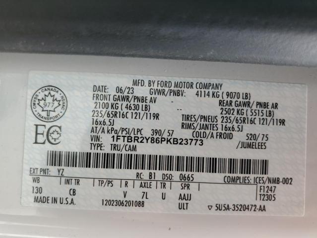 2023 FORD TRANSIT T- 1FTBR2Y86PKB23773