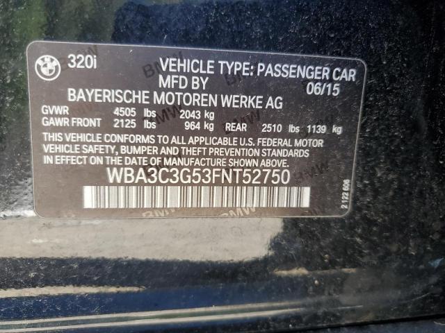 2015 BMW 320 I XDRI WBA3C3G53FNT52750