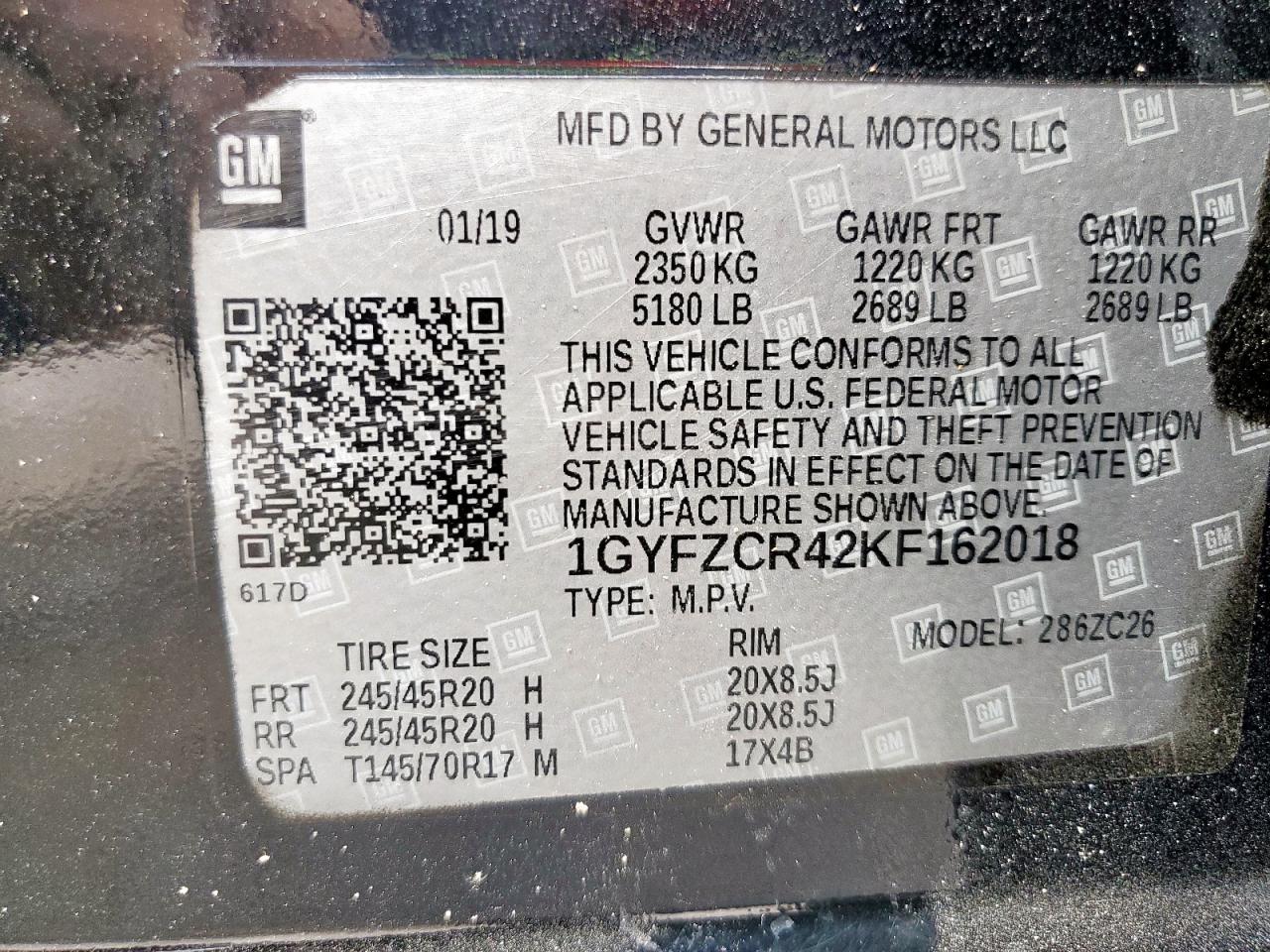 Lot #3309315997 2019 CADILLAC XT4 PREMIU