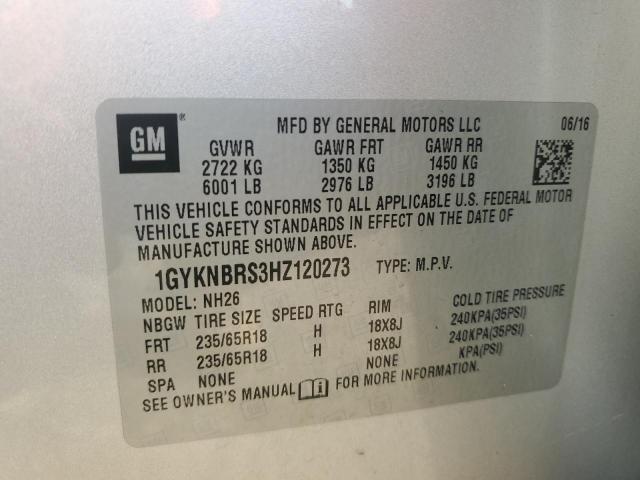 2017 CADILLAC XT5 LUXURY - 1GYKNBRS3HZ120273