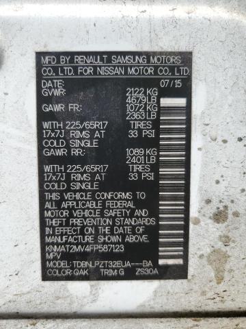 2015 NISSAN ROGUE S KNMAT2MV4FP587123