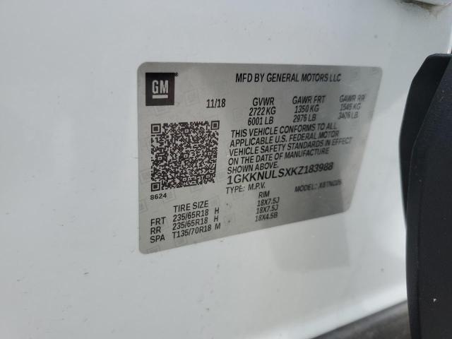 2019 GMC ACADIA SLT 1GKKNULSXKZ183988