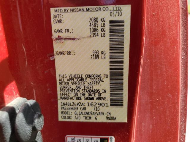 2010 NISSAN ALTIMA SR - 1N4BL2EP2AC162901