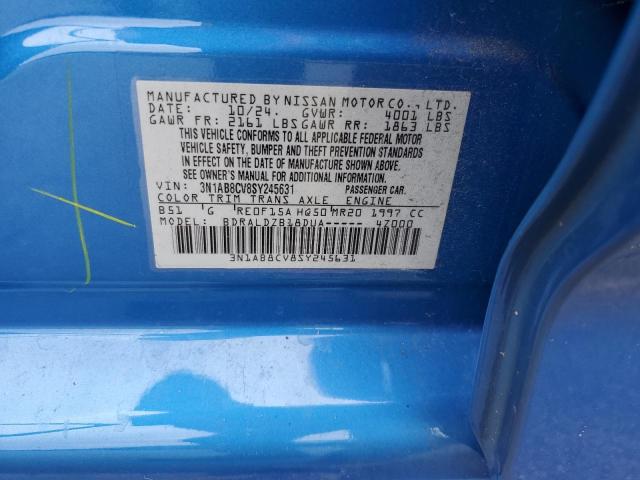 2025 NISSAN SENTRA SV 3N1AB8CV8SY245631