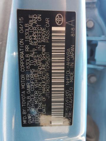 2015 TOYOTA PRIUS C JTDKDTB39F1095201