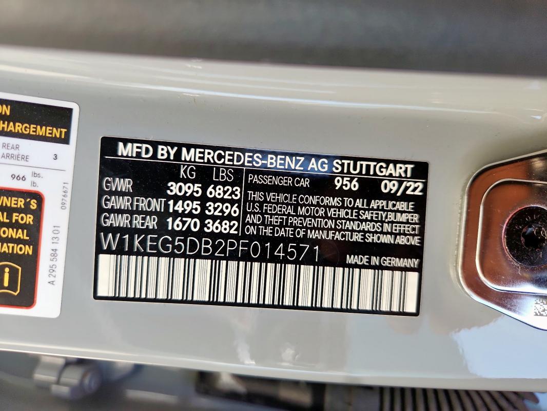 2023 MERCEDES-BENZ EQE SEDAN 53 4MATIC+ W1KEG5DB2PF014571