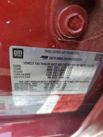 2021 GMC SIERRA K15 3GTU9BEDXMG352261
