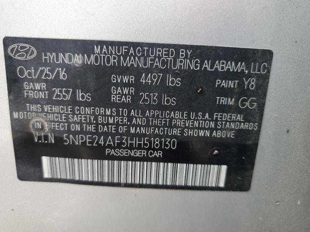 2017 HYUNDAI SONATA SE 5NPE24AF3HH518130