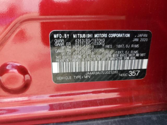 2020 MITSUBISHI OUTLANDER SPORT ES JA4AR3AU7LU023280