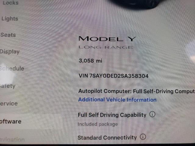 2025 TESLA MODEL Y 7SAYGDED2SA358304