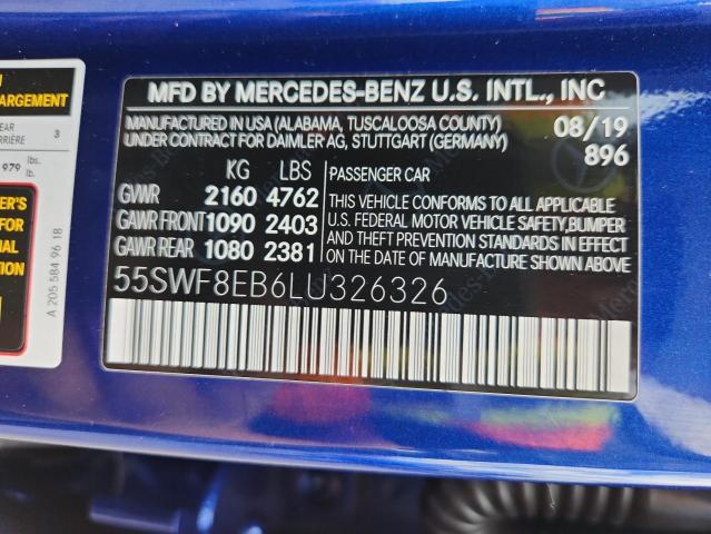 2020 MERCEDES-BENZ C 300 4MAT 55SWF8EB6LU326326