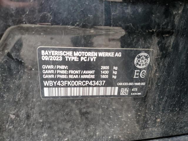2024 BMW I5 M60 WBY43FK00RCP43437