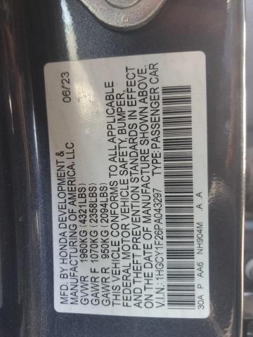 2023 HONDA ACCORD LX 1HGCY1F26PA043297