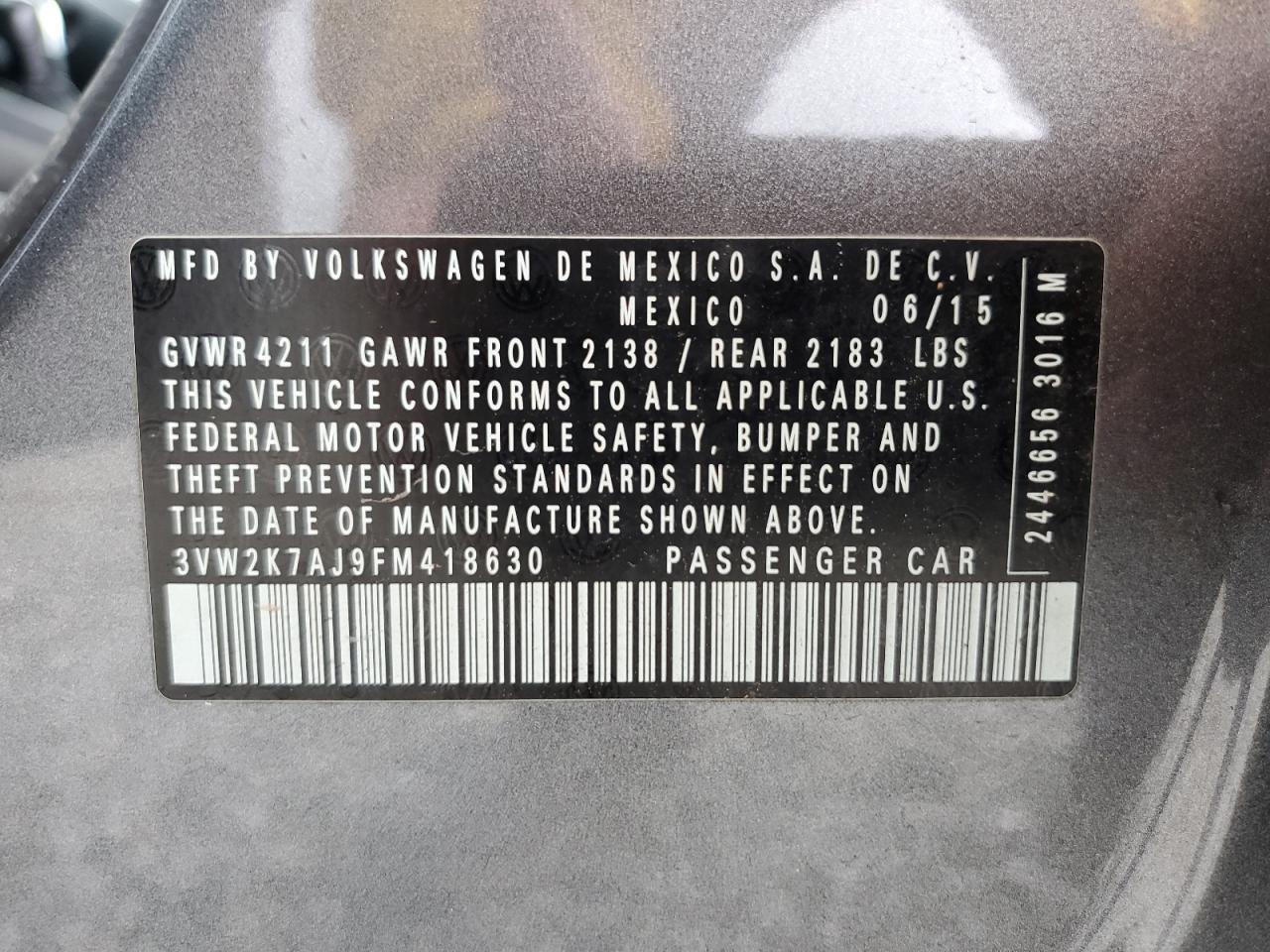 VOLKSWAGEN JETTA BASE