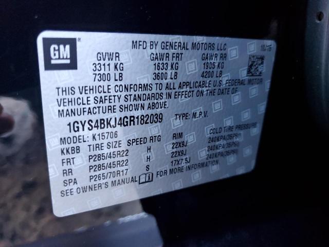 2016 CADILLAC ESCALADE L 1GYS4BKJ4GR182039