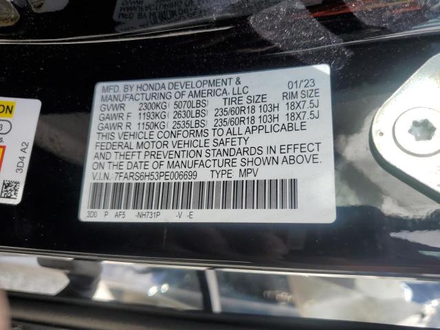 2023 HONDA CR-V SPORT - 7FARS6H53PE006699