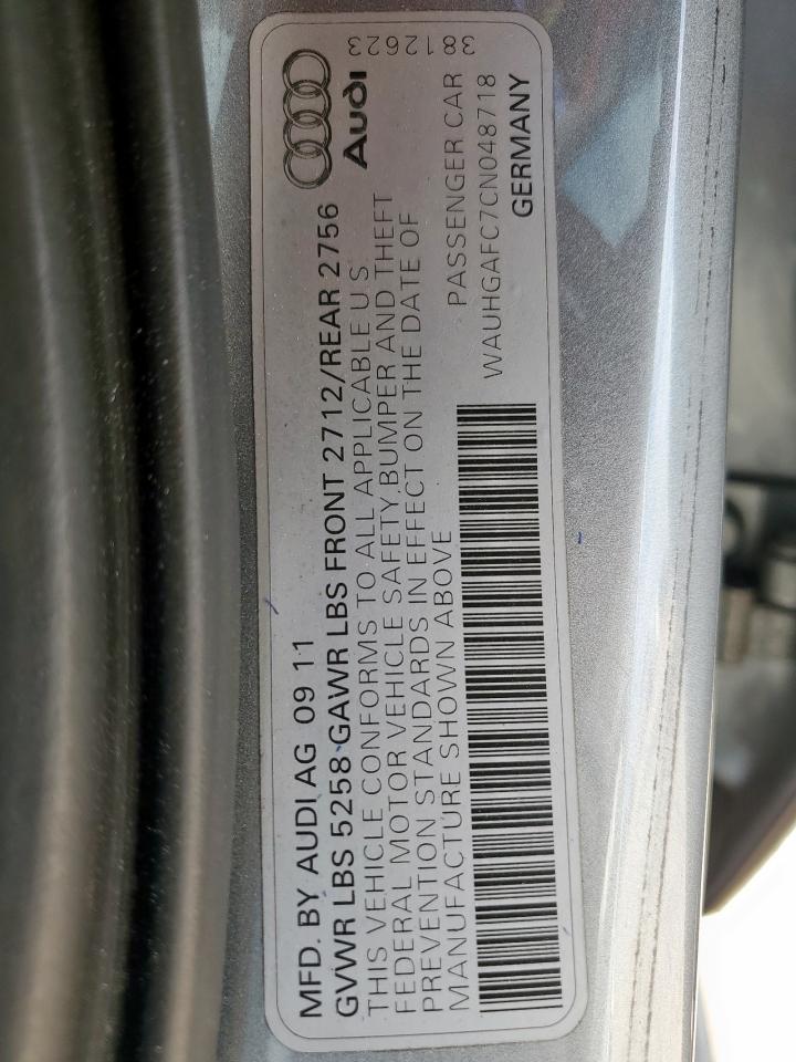 Lot #3311607224 2012 AUDI A6 PRESTIG