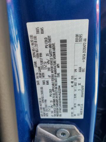 2017 FORD ESCAPE SE 1FMCU0GD5HUA22294
