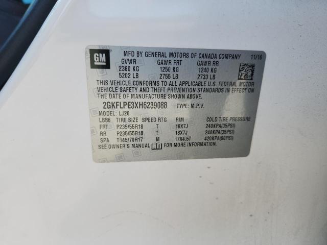 2017 GMC TERRAIN SL 2GKFLPE3XH6239088
